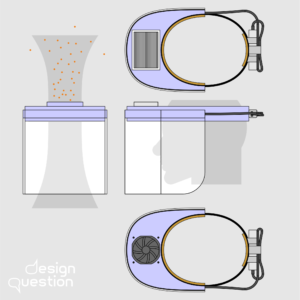 Face shield prototype projections